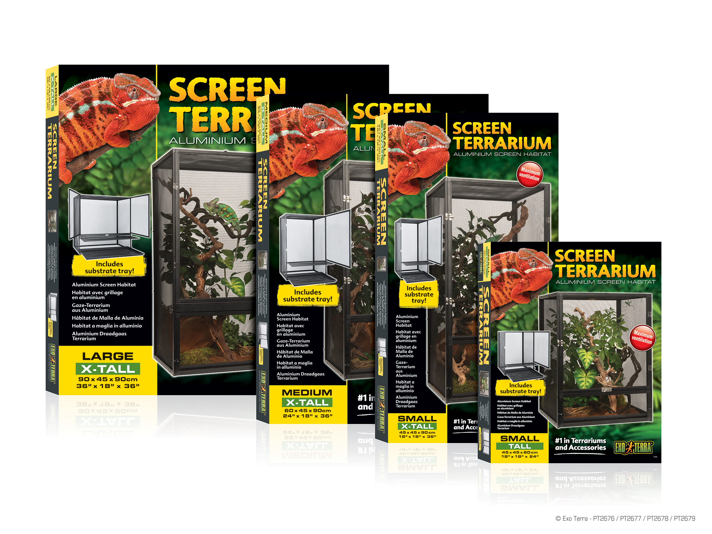 Screen Terrarium, ALUMINIUM DRAADGAAS TERRARIUM Small/Tall 45cm x 45cm x 60cm - 18” x 18” x 24” Screen Terrarium, ALUMINIUM DRAADGAAS TERRARIUM Small/Tall 45cm x 45cm x 60cm - 18” x 18” x 24”