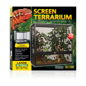 Screen Terrarium, ALUMINIUM DRAADGAAS TERRARIUM Large/X-Tall 90cm x 45cm x 90cm - 36” x 18” x 36”