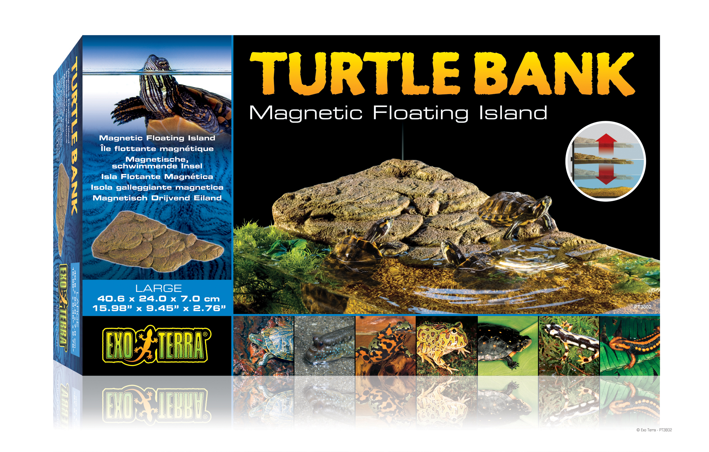 EX TURTLE BANK MAGNETISCH DRIJVEND EILAND L O4 P96 EX TURTLE BANK MAGNETISCH DRIJVEND EILAND L O4 P96