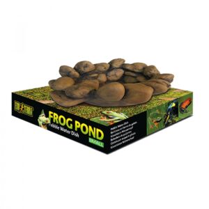 EX frog kiezelsteen waterschaal L - 110 ml - 6x16,5x14,5 cm
