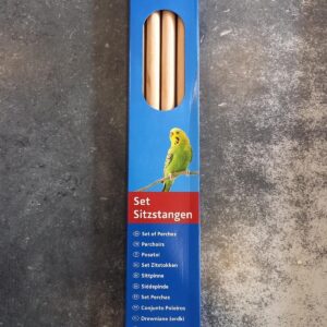 Set zitstokken, hout/kunststof, 35 cm/ø 12 mm, 4 st.