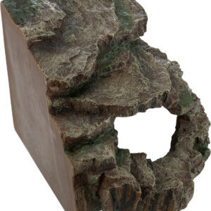 Hoekrots met schuilplaats en platform, regenwoud 24 x 19 x 25 cm