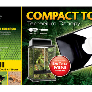 EX COMPACT TOP TERRARIUMLICHTKAP, 30CM MINI 34X15,5X10,6CM O12 P144