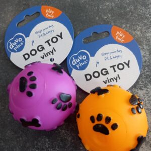 Vinyl bal ∅6cm gemengde kleuren