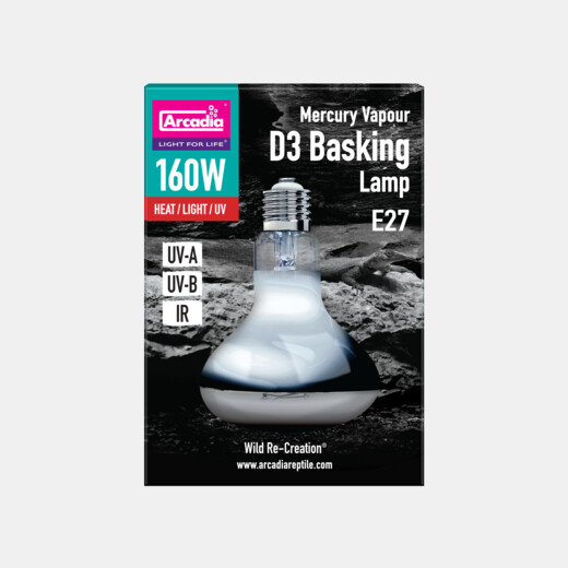 ARCADIA 2ND GENERATION UV BASKING LAMP 160 W ARCADIA 2ND GENERATION UV BASKING LAMP 160 W