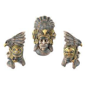 EX AZTEC WARRIOR SCHUILGROT 15,5x14x22cm