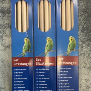 Set zitstokken, hout/kunststof, 35 cm/ø 10 & 12 mm