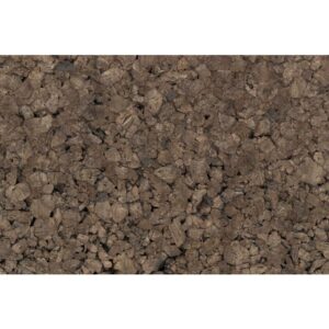 Achter-/zijwand, zwart kurk, geperst M: 100 x 50 x 2 cm